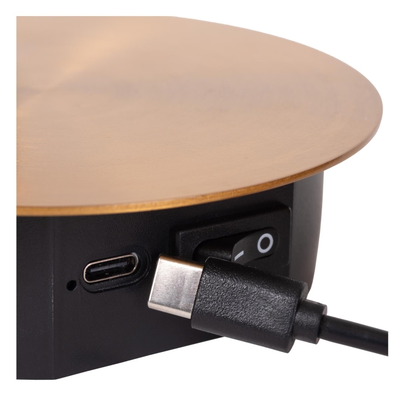 Lucide JOLIJN - Nástenné bodové svietidlo - Ø 10,2 cm - LED - matné zlato / mosadz